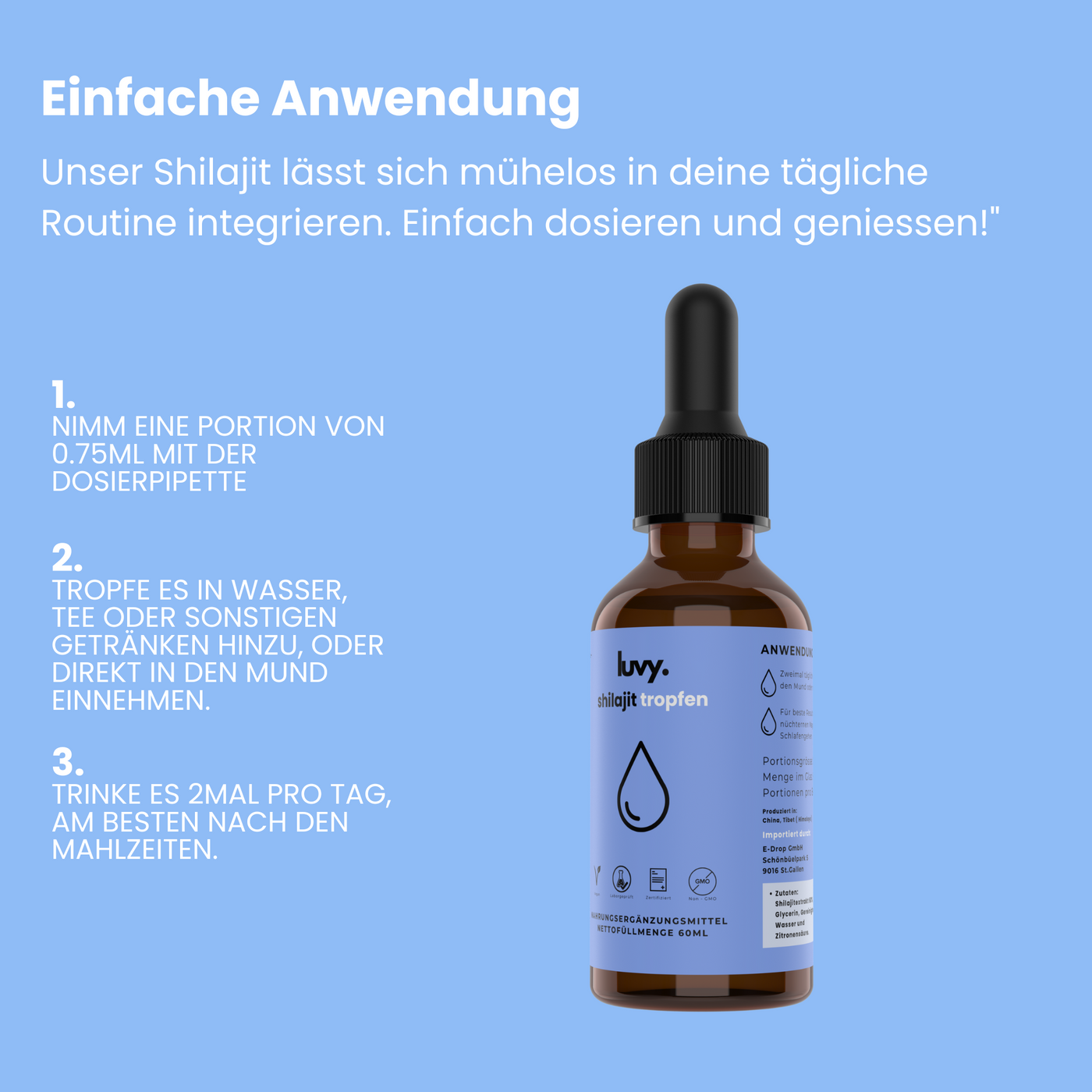 Shilajit-Tropfen