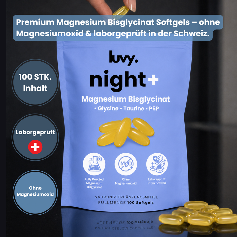 LUVY Night Plus Magnesium Bisglycinat Softgels